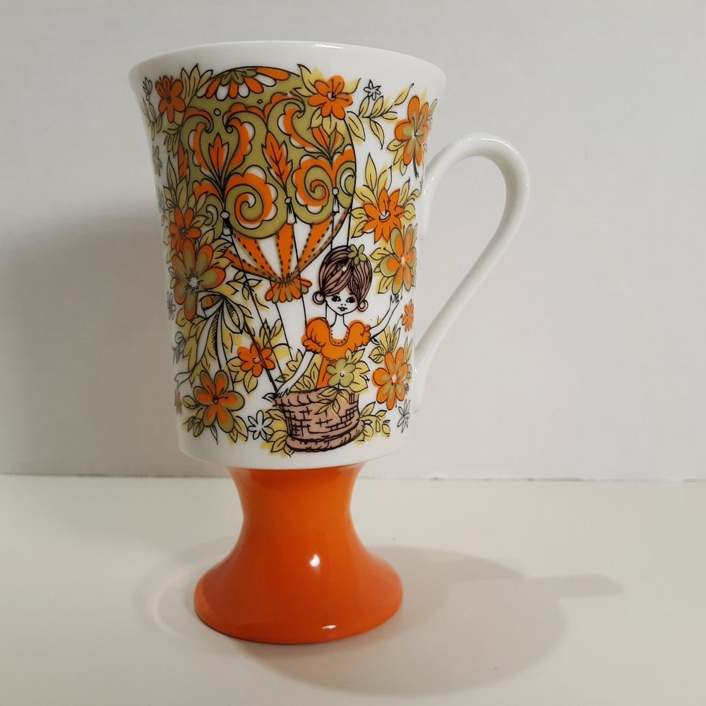 Rare Orange Vintage ARNART5TH AVE BALLOON GIRL Cup